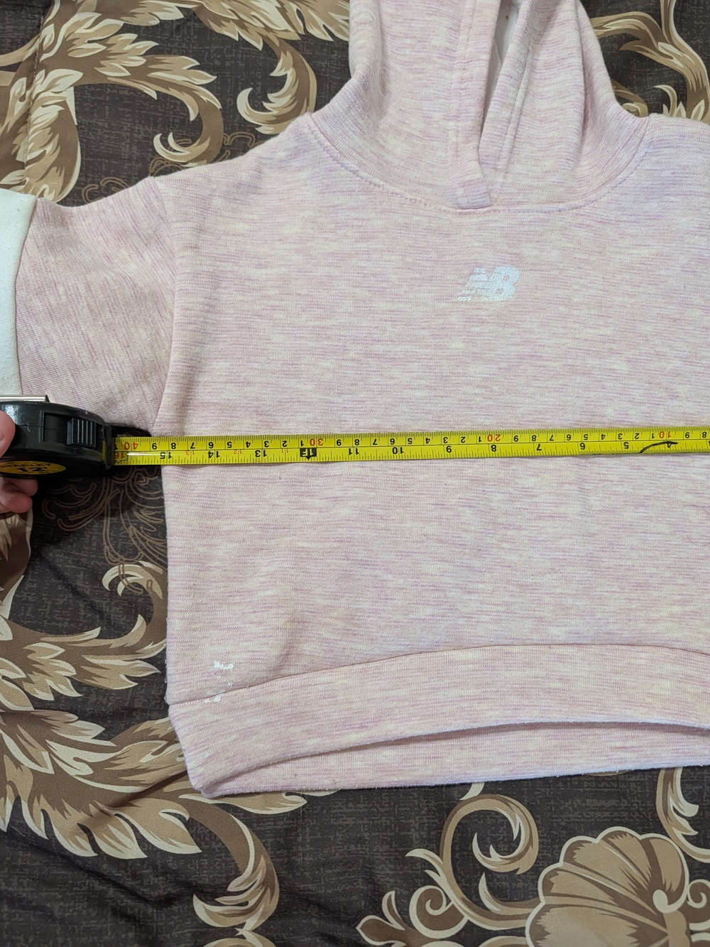New Balance Kids' 5/6 Pink Hooded Jacket - Picture 9 of 9